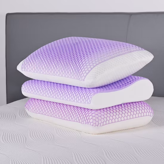 Cooling Gel TPE Memory Foam Pillow Shredded Memory Foam Pillow in Bed for Hot Sleepers