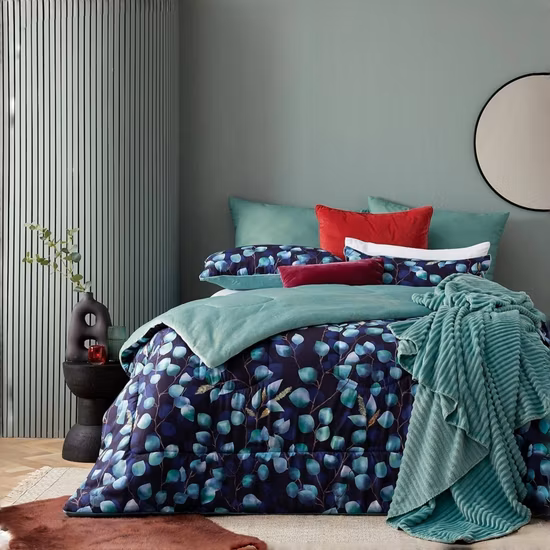 Polyester Bedding Set Printed Flannel Comforter Set