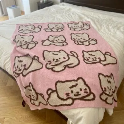 Khaki Flannel Raschel Bedding Printing Milk Velvet Home Textiles Cozy Comforter Warm Coverlets Premium Bedspread Solid Color Bed Cover Blanket Supplier 