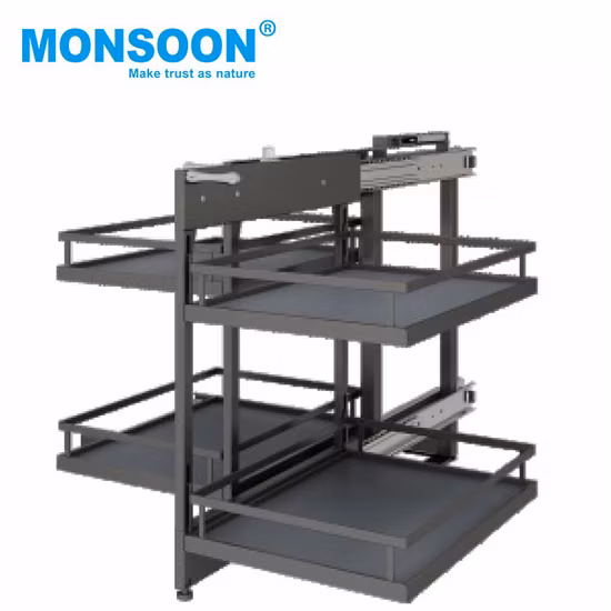 Steel Kitchen Storage Soft Close Corner Pantry