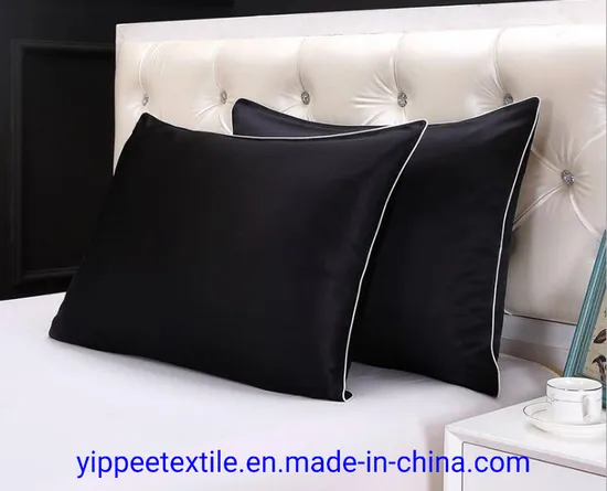 OEM 100% Silk Pillowcase with Piping Edge 51X76cm 