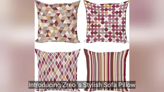 Elegant Geometric Patterned Throw Pillow Cover for Home Decor 