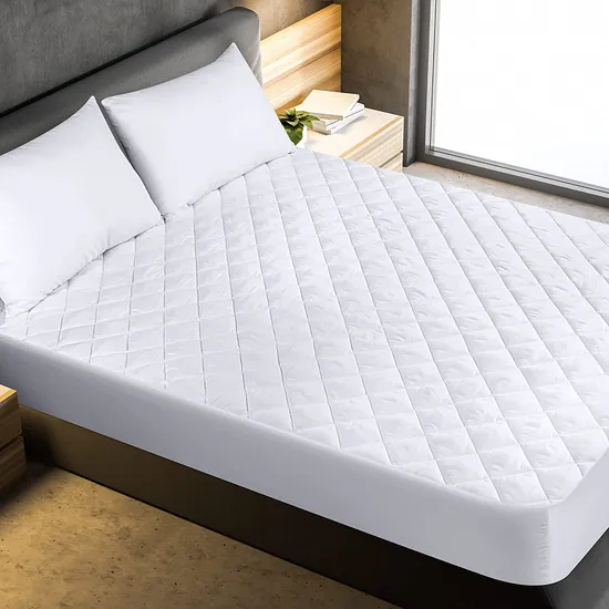 California King Mattress Pad Deep Pocket Cotton Mattress Topper Breathable and Soft Quilted Fitted Mattress Cover up to 18