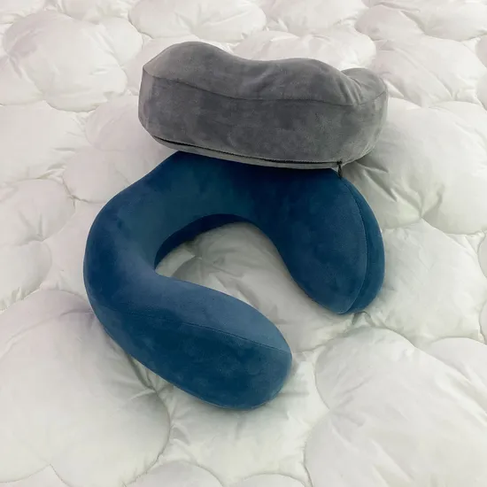 5% off Amazon Hot Selling Easy to Carry Foldable Memory Foam Neck Pillow for Travelling 