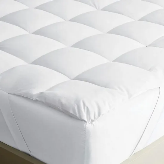 Cotton Fabric Down Alternative Filling Breathable Comfortable Topper Mattress Pad for Home Hotel Use 