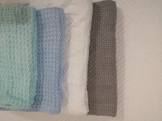 Cotton Leno Weave Cellular Blanket 