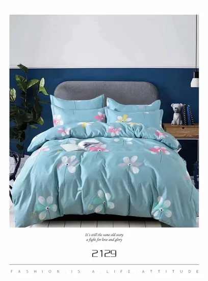 Satin Bedding Set Cotton Duvet Bed Sheet Bedding Set Luxury Pillow Case 