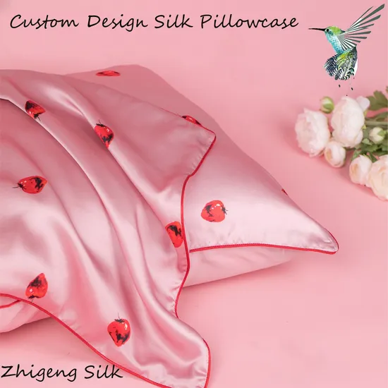 Custom 100% Silk Pillowcase Mulberry Silk Pillowcase 