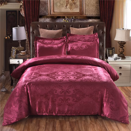 Luxury Classic European Style 4PCS Wholesale Home Bedroom Bedsheet Duvet Cover Bedding Set