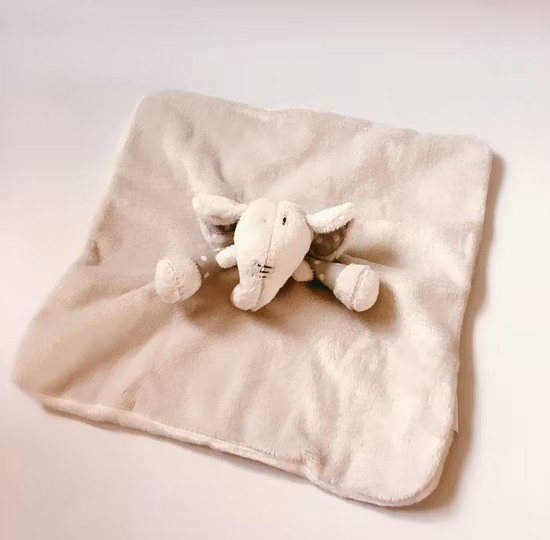 Jambear Organic Cotton Baby Comforter Stuffed Animal Plush Baby Comfort Plush Toys Organic Cotton Baby Comforter Blankets