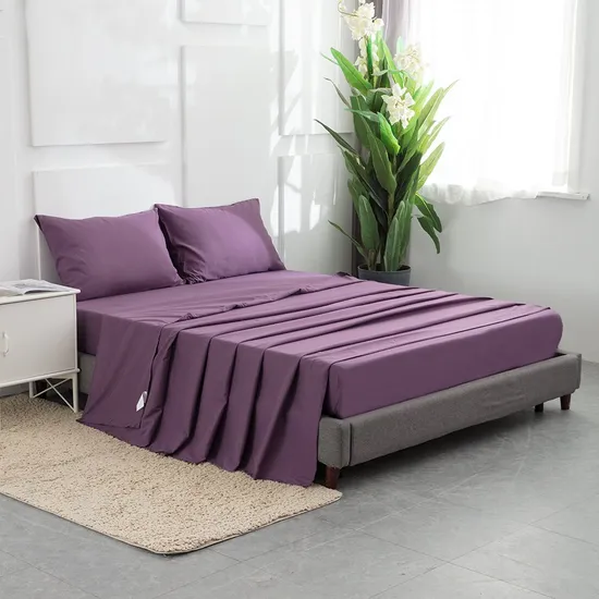 3 Pieces King Single Twin Size Microfiber Sheet Sets Bedding Wholesale Bed Sheet Set 