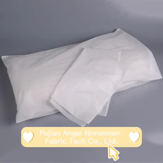 Wholesale 100% Nonwoven White Pillowcase for Hotel Use 