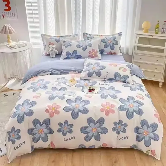 Superfine Fiber Duvet Cover Set Customized Designs Luxury Bedding 3D Digital Printing Pattern Bedding Set 