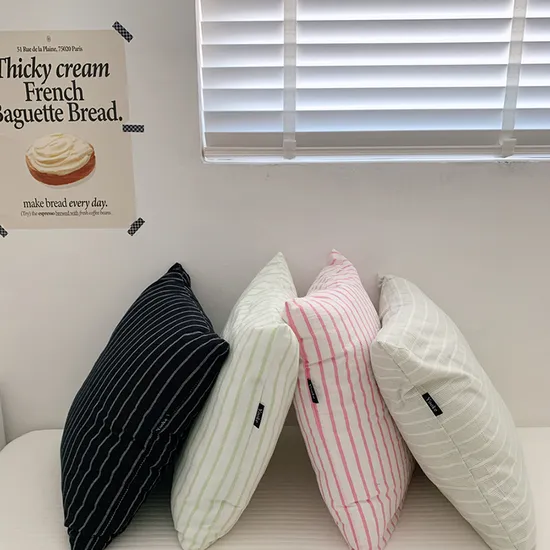 Wholesale Gift 50*50cm Striped Pillowcases Cushion Cover 