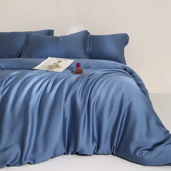 100% Lyocell 300tc Luxury 4pieces Duvet Cover Sheets Bedding Set for Bedroom 